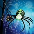 thumbnail image 1 of 6 FT Halloween Inflatables Outdoor Black Legged Green Spider Blow up Outdoor Halloween Inflatables Decorations with LED Light Built-in for Holiday Party Yard Decor, 1 of 8