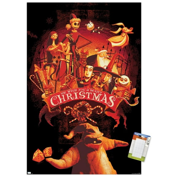 Disney Tim Burton's The Nightmare Before Christmas - Red Group Wall Poster, 22.375" x 34"