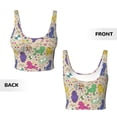 thumbnail image 5 of Lsque Colorful Poodle Dog Printed Women'S Sports Bra, Compression, Moisture Wicking, High-Impact Sports Bra For Women,Supportive sports bra-Small, 5 of 9