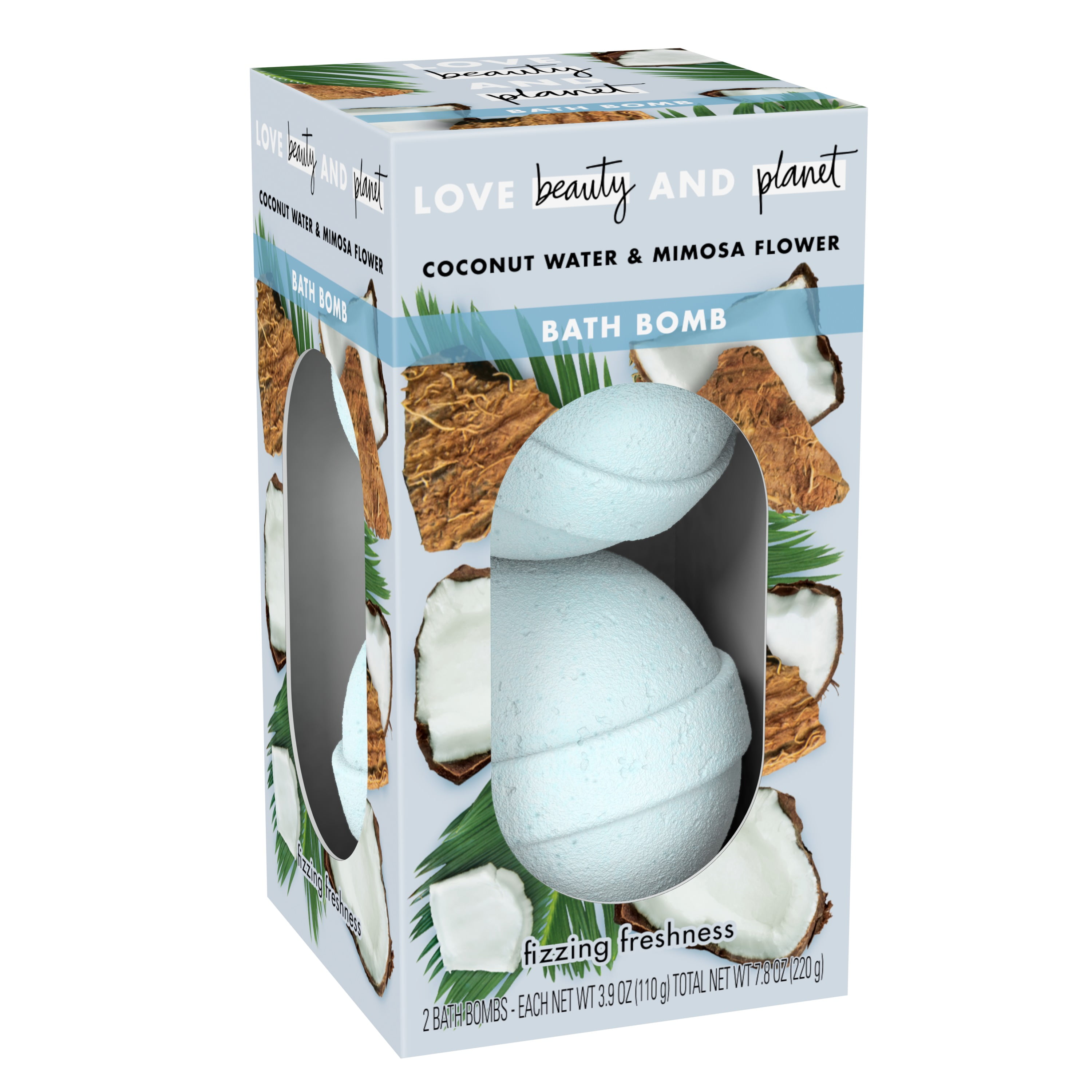 LOVE BEAUTY PLANET COCONUT WATER 12 PIECE 2 COUNT product package