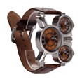 thumbnail image 3 of Reloj OULM Con Dos Tiempos Hombres Vintage Temporizador Mano para Regalos, 3 of 7