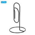 thumbnail image 3 of Uxcell Place Card Holder 2pcs Memo Clip Holder Stand Table Number Holders Paper Clip Shape, Black 2pcs, 3 of 5