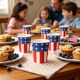 thumbnail image 4 of 24pcs Independence Day Party Tableware for 24 Guests Summer Holiday 4th of July Memorial Day Party Supply Paper Plates And Cups, 4 of 6