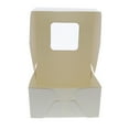 thumbnail image 4 of Spec101 Popup White Bakery Boxes with Window 6x6x3 Inch Cake Boxes - 15-Pack, 4 of 6