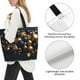 thumbnail image 3 of Balery Elegant Golden Blue Ornaments Bolsa Tote Estilo Estético con Cremalleras, Bolsa de Hombro, Bolsa de Compras Grande y Plegable, 3 of 8