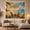 Ocean Chairs, variant on Tropical Beach Sunset with Palm Trees and Ocean Waves, Serene Coastal Art for Beach Lovers, Nature Wall Decor, Housewarming Gift Tapestry Wall Hanging for Bedroom and Living Room
