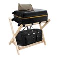 thumbnail image 5 of Fionafurn 4 Pack Luggage Rack , Wooden Folding Luggage Rack with Nylon Straps, Suitcase Holder(Natural), 5 of 8