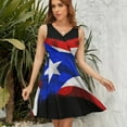 thumbnail image 7 of PUERTO RICAN FLAG by Solomaskx Sleeveless Dress Women Summer Evening Dresses Ladies Sundress, 7 of 7
