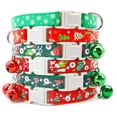 thumbnail image 4 of 100Pcs Pet Christmas Collars Cats Dogs Knitted Animal Accessories Holiday Bow Tie Adjustable Neck Strap Grooming Festival Happy ShopWise Round, 4 of 24
