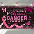 thumbnail image 2 of Breast Cancer Awareness Backdrop Pink Ribbon Love Hope Support Courage Photography Background October Breast Cancer Prevention Breast Cancer Charity Fundraising Decorations Banner Photo Booth Props, 2 of 6