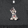 thumbnail image 4 of Inktastic Butternut Yorkie Girls Toddler Dress, 4 of 5