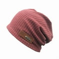 thumbnail image 4 of Men's and women's cotton  Head Knit Hat, Beanie Hat , Slouchie Cap, 4 of 5