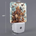 thumbnail image 2 of Balery Animal Filled Noahs Ark Luz Nocturna LED con Sensor Automático, Enchufe con Sensor Crepuscular, Luz Suave de 0.5W para Dormitorio, Pasillo, Baño-UK, 2 of 7