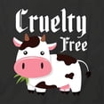 thumbnail image 2 of Cruelty Free T-Shirt | Cute Vegetarian Black Tee Gift, 2 of 5