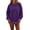 Purple #024, variant on Women Colorblock Polka Dot Oversized Sweatshirt Y2k Drop Shoulder Long SLeeve Crewneck Casual Loose Fall Pullover Tops