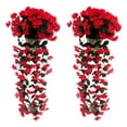 thumbnail image 1 of Fiudx Ramo Artificial, Arreglo Floral de Seda Vibrante, Cerca Decorativa Fácil de Instalar, Versátil para Uso En Interiores y Exteriores, Decoración para El Hogar, Jardín y Balcón, Estilo Único para, 1 of 5