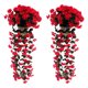 thumbnail image 1 of Ramo de clorofito artificial | Decoración de valla de flores de seda de 27.56 pulgadas - Pantalla de jardín estirable, pared interior y exterior, seto, balcón, restaurante, 200 flores | Fácil, 1 of 5
