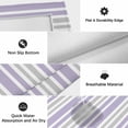 thumbnail image 6 of Light Purple Stripes Outdoor Rug for Patio/Deck/Porch, Non-Slip Large Area Rug 5 x 7 Ft, Modern Minimalist Horizontal Lines Indoor Outdoor Rugs Washable Area Rugs, Camping Rug Carpet Runner, 6 of 8