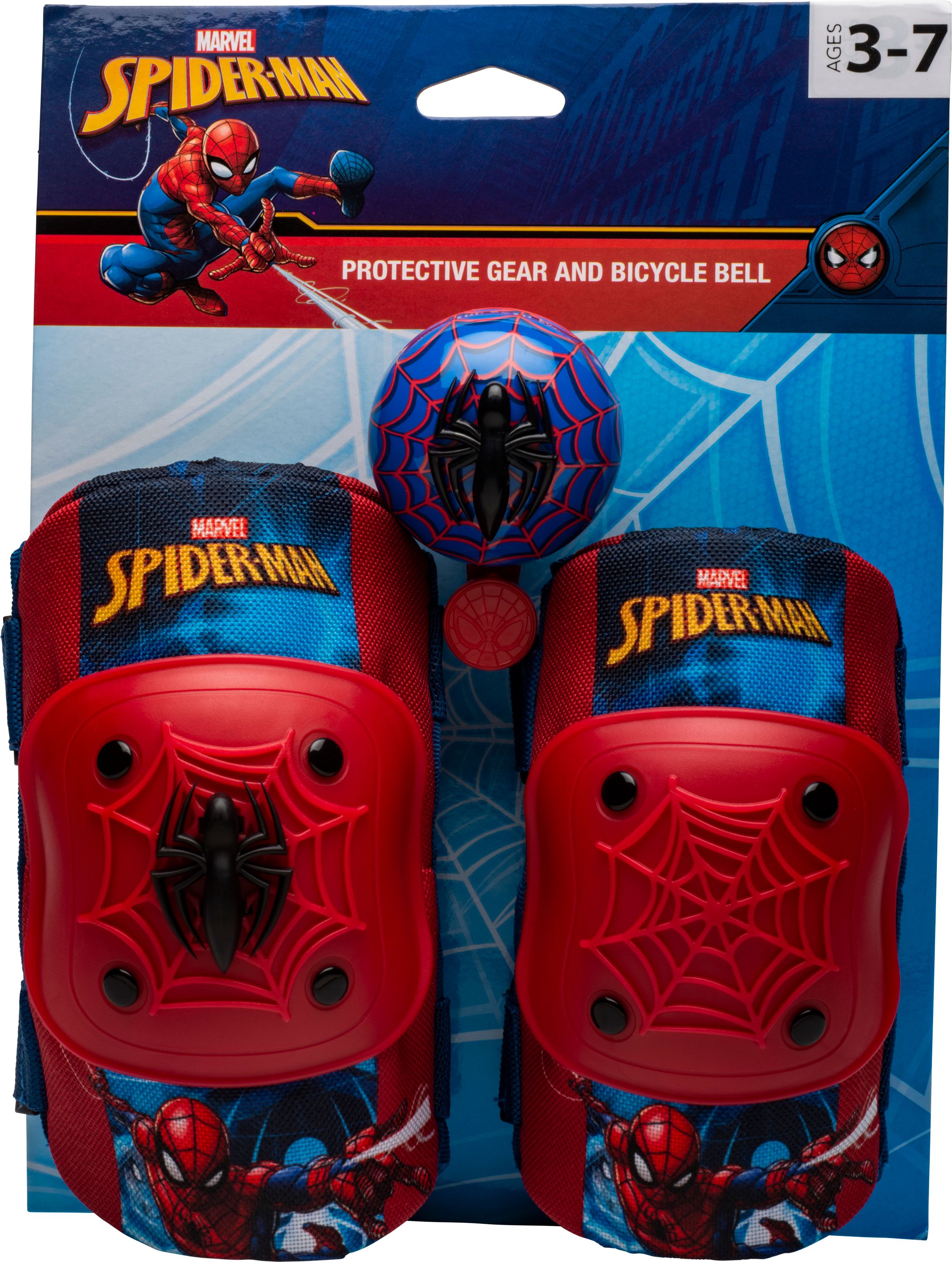 Bell Spiderman Elbow & Knee Pad Set with Bike Bell Value Pack - image 5 of 5