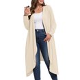 thumbnail image 4 of Cueply Women's Plus Size Cardigan Lightweight Long Sleeve Maxi Long Knitted Tops Open Front Sweater, 4 of 6
