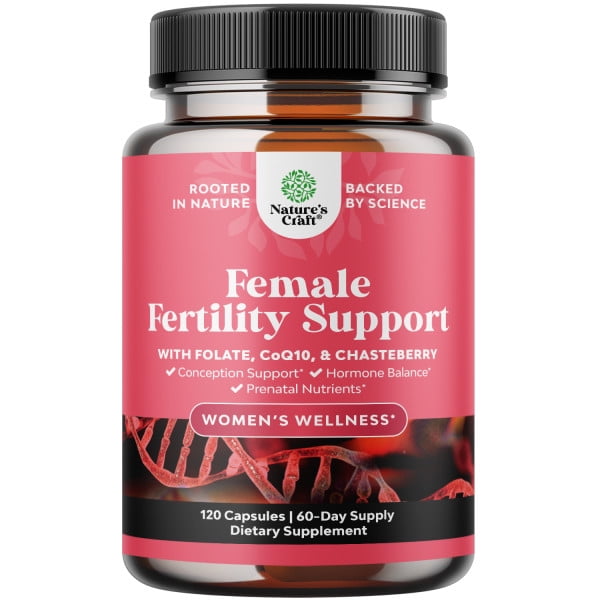Natures Craft Fertility Supplement for Women with Prenatal Multivitamins, 120 Capsules
