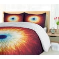 thumbnail image 4 of Ambesonne Space Duvet Cover Sets, Galaxy with Stars, 2-King, Orange Blue, 4 of 6