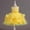 Yellow, variant on loopsun Kids Dress Girls Sleeveless Princess Dress Bow Tie Lace Flowers Mesh Dress Tufted Dress Yellow 5-6 Years
