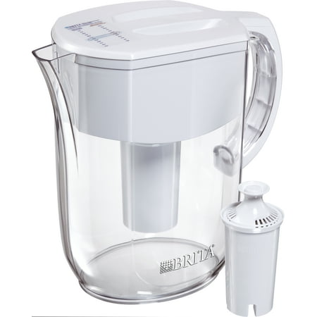 Brita Large Everyday Water Pitcher with Filter - BPA Free - White - 10
