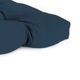 thumbnail image 4 of Jordan Manufacturing Sunbrella 44" x 18" Spectrum Indigo Navy Solid Rectangular Tufted Contoured Outdoor Wicker Settee Bench Cushion, 4 of 10