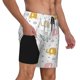 thumbnail image 2 of Balery Little Elephant Bañador para hombre, shorts de playa de secado rápido con entrepierna y forro de compresión-3X-Large, 2 of 6