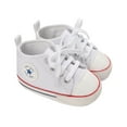thumbnail image 1 of Fortune Baby Patchwork Canvas Shoes Anti-Slip Sole Flat Sneakers First Walkers, 1 of 8
