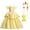 Yellow, variant on HAWEE Princess Dress Up Costume for Girls Birthday Cosplay Party with Accessories, Yellow