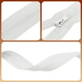 thumbnail image 4 of Uxcell 2Pcs Sewing Jacket Zippers 14 inch Resin Coats Replacement Coil Zipper for DIY Craft Bag Garment Home Textile Clothes,  White, 4 of 7