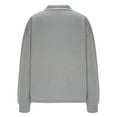 thumbnail image 5 of Fanxing Fall Quarter Zip Pullovers Juniors Girls Cute Sweatshirt Fall Long Sleeve Tops Blouse Graphic Pullover Blouse for Teen Girls S,M,L,XL,XXL Gray,S, 5 of 7