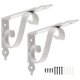 thumbnail image 2 of 2 Sets Wall Shelf Brackets Heavy Duty Iron Triangle, 2 of 4