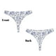 thumbnail image 3 of Balery Floral Butterfly Tangas de Algodón para Mujer con Estampado – Ropa Interior Sexy, Transpirable, G-string-Large, 3 of 6