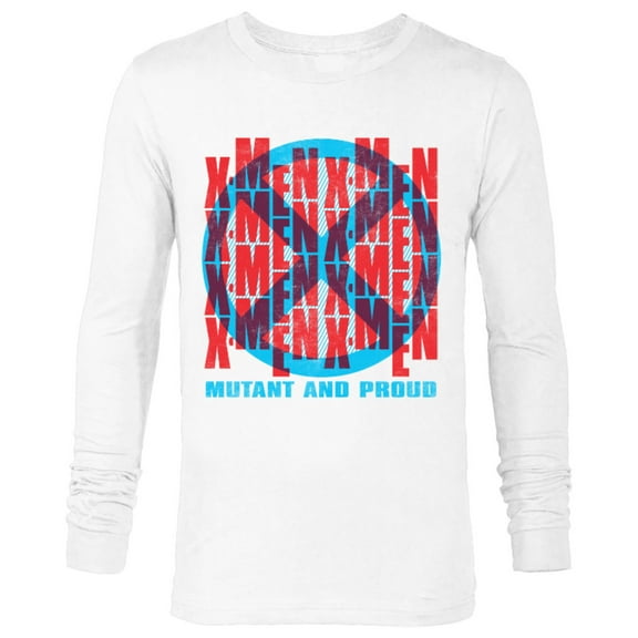 Marvel X-Men Logo Mutant and Proud - Long Sleeve T-Shirt for Men – Customized-White