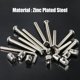 thumbnail image 4 of Tornillos Swspeet para cuna, 100 unidades, chapados en níquel M6 con llave, 4 of 7
