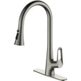 thumbnail image 1 of Ruvida Kitchen Faucets,Brushed Nickel Kitchen Faucet,Kitchen Faucet with Pull Down Sprayer,Kitchen Sink Faucet Suitable for RV Farmhouse Camper Laundry Wet Bar, 1 of 5
