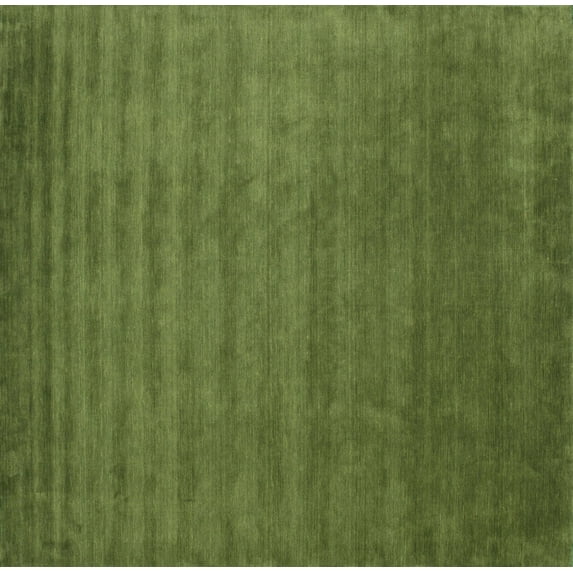Ahgly Company Indoor Rectangle Contemporary Seaweed Green Abstract Area Rugs, 5' x 7'