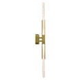 thumbnail image 4 of Curva Integrated LED 36in Brass Vanity Light with Handcrafted Glass, 4 of 17