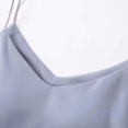 thumbnail image 6 of Womens Ice Silk Tank Tops with Built in Bras V Neck Spaghetti Straps Sleeveless Soft Camisole Tops Summer Cropped Tanks Sky Blue, Size S, 6 of 6