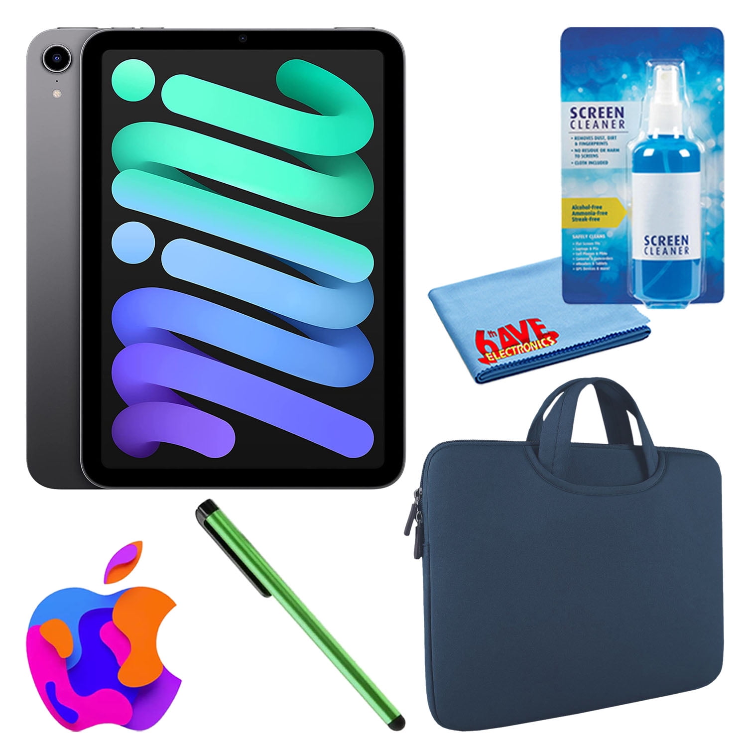 Apple iPad Mini 6 (2021, 256GB, Wi-Fi, Space Gray) (MK7T3LL Apple iPad Mini 6 (2021, 256GB, Wi-Fi, Space Gray) (MK7T3LL