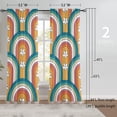 thumbnail image 4 of Cortinas XFLINGBAO Arcoíris Boho Floral 213x132 cm Juego de 2, 4 of 6