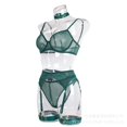 thumbnail image 1 of Conjunto de 6 piezas de fajas sexys de malla 40 y color sólido, 1 of 6