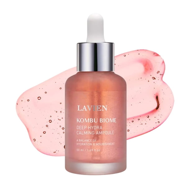 LAVIEN Kombu Biome Deep Hydra Calming Ampoule Serum - Suero ultra hidratante para la piel con Kombucha fermentada - Triple ácido hialurónico para una piel sana - Adecuado para todo tipo de piel - 1.69