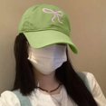 thumbnail image 4 of JingChun Bow-Tie Baseball Cap for Women Fashion Sun Hats for Women Trucker Hat Y2k Sun Cap Visor Cap Hiking Travel Trendy, 4 of 6