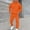 Orange, variant on Mens Sweat Suit 2 Piece Set Casual Sports Long Sleeve Hoodie With Sweatpants Athletic Running Jogging Suits