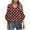 Red, variant on Ashirexll Ladies Tops and Blouses, Tops for Women Trendy, Printed Long Sleeve Button Lapel Blouse for Womens Casual Fashion Tops