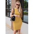 thumbnail image 4 of Vestido PRETTYGARDEN 2025 Ajustado Sin Mangas Amarillo Talle S, 4 of 7